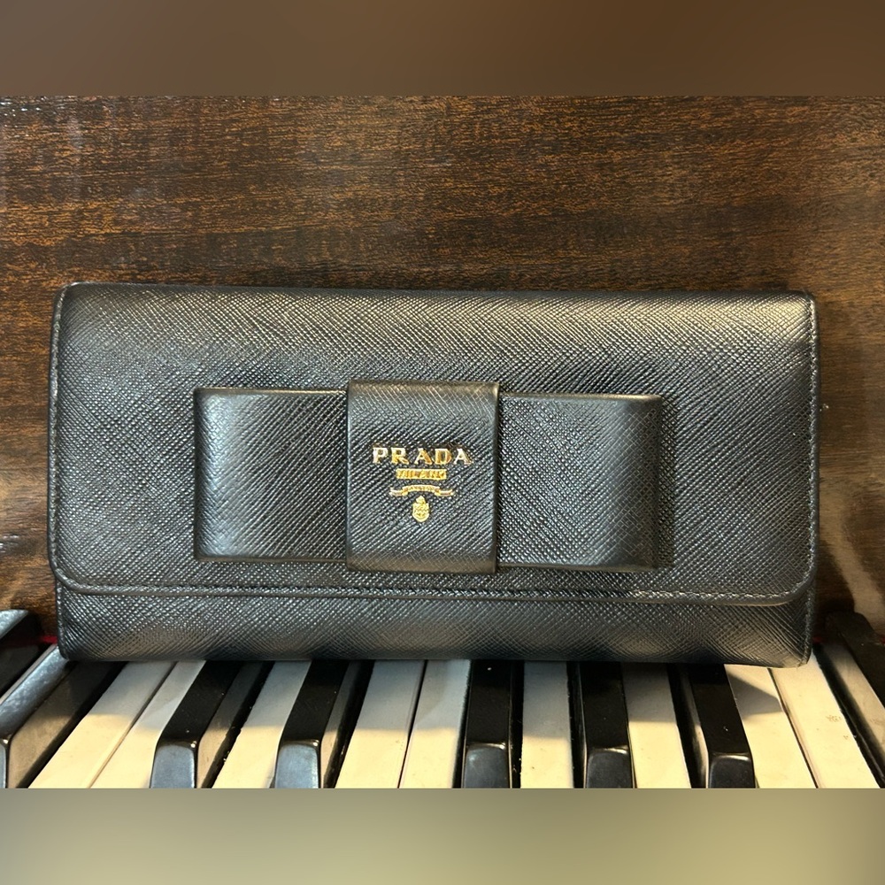 Prada Saffiano Ribbon Wallet